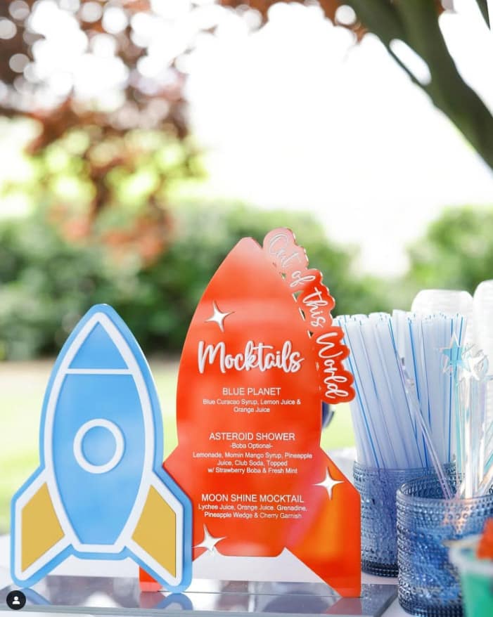 "Out of this world", kids Rocket b-day party by Mellow Events